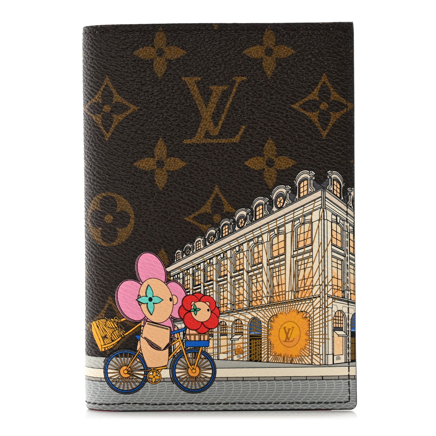 Monogram 2022 Christmas Animation Paris Passport Cover Pink