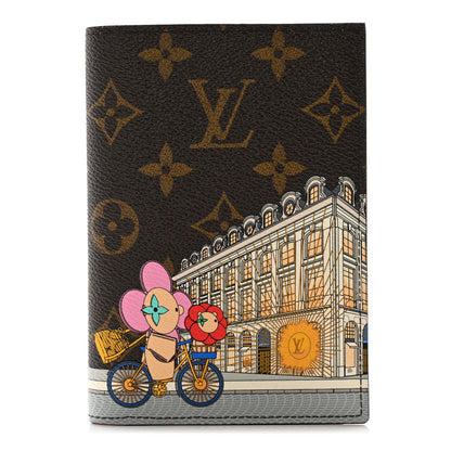 Louis Vuitton Monogram 2022 Christmas Animation Paris Passport Cover Pink 1 of 9