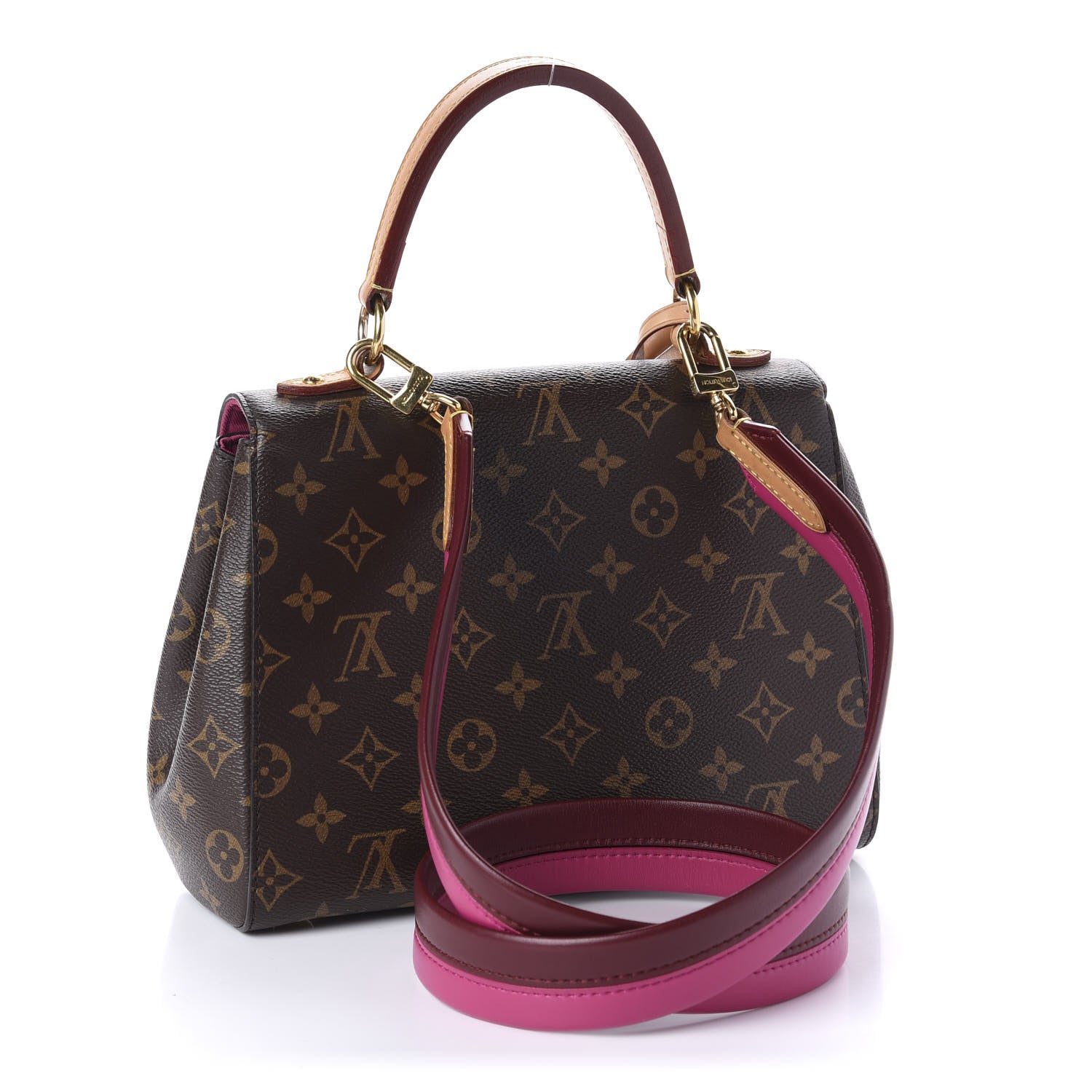 Louis Vuitton Monogram Cluny BB Bordeaux Fuchsia 4 of 11