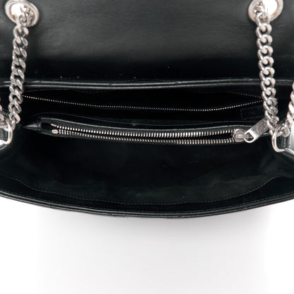 Saint Laurent Calfskin Y Quilted Monogram Medium Loulou Chain Satchel Black 5 of 13