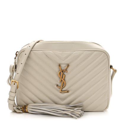 Saint Laurent Calfskin Matelasse Monogram Lou Camera Bag Crema Soft 1 of 11