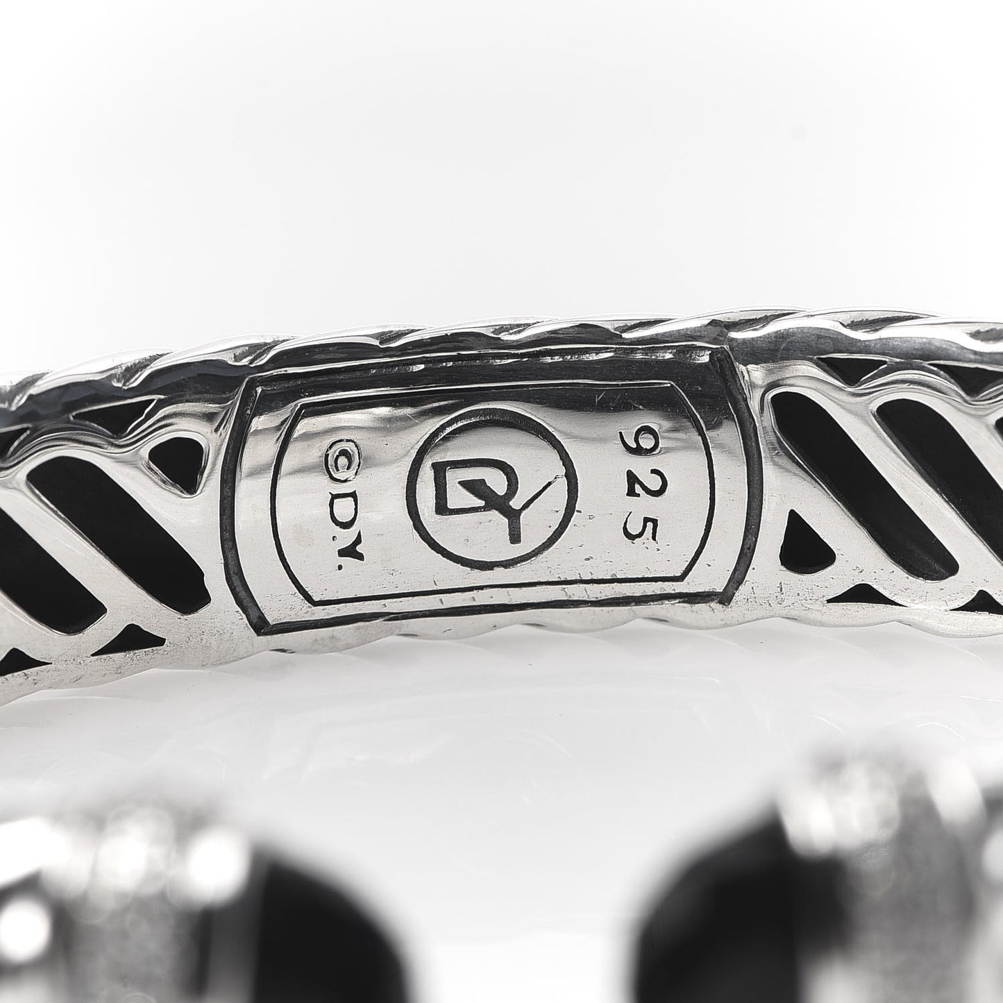 Sterling Silver Diamond Black Onyx 10mm Waverly Bracelet