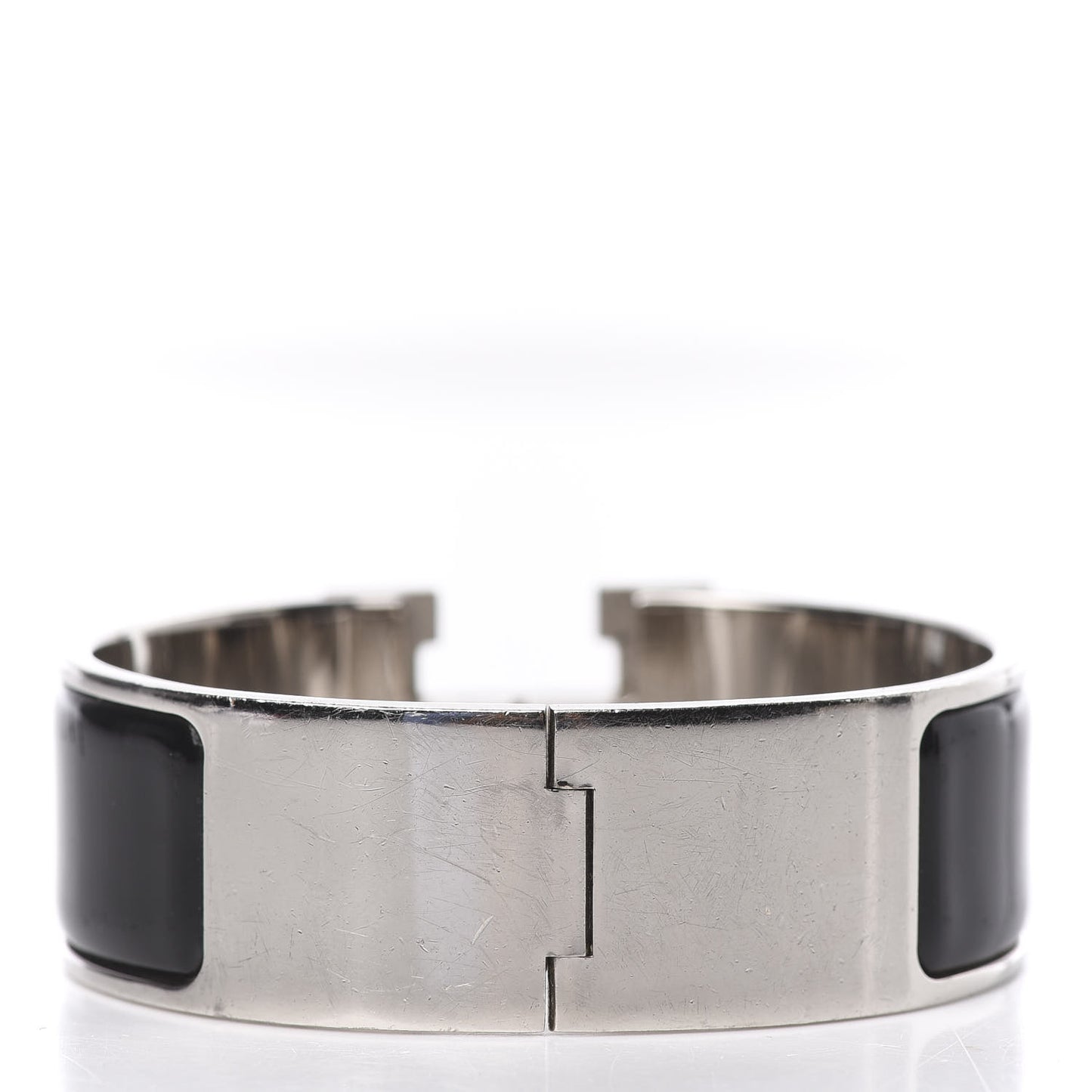Enamel Wide Clic Clac H Bracelet PM Black