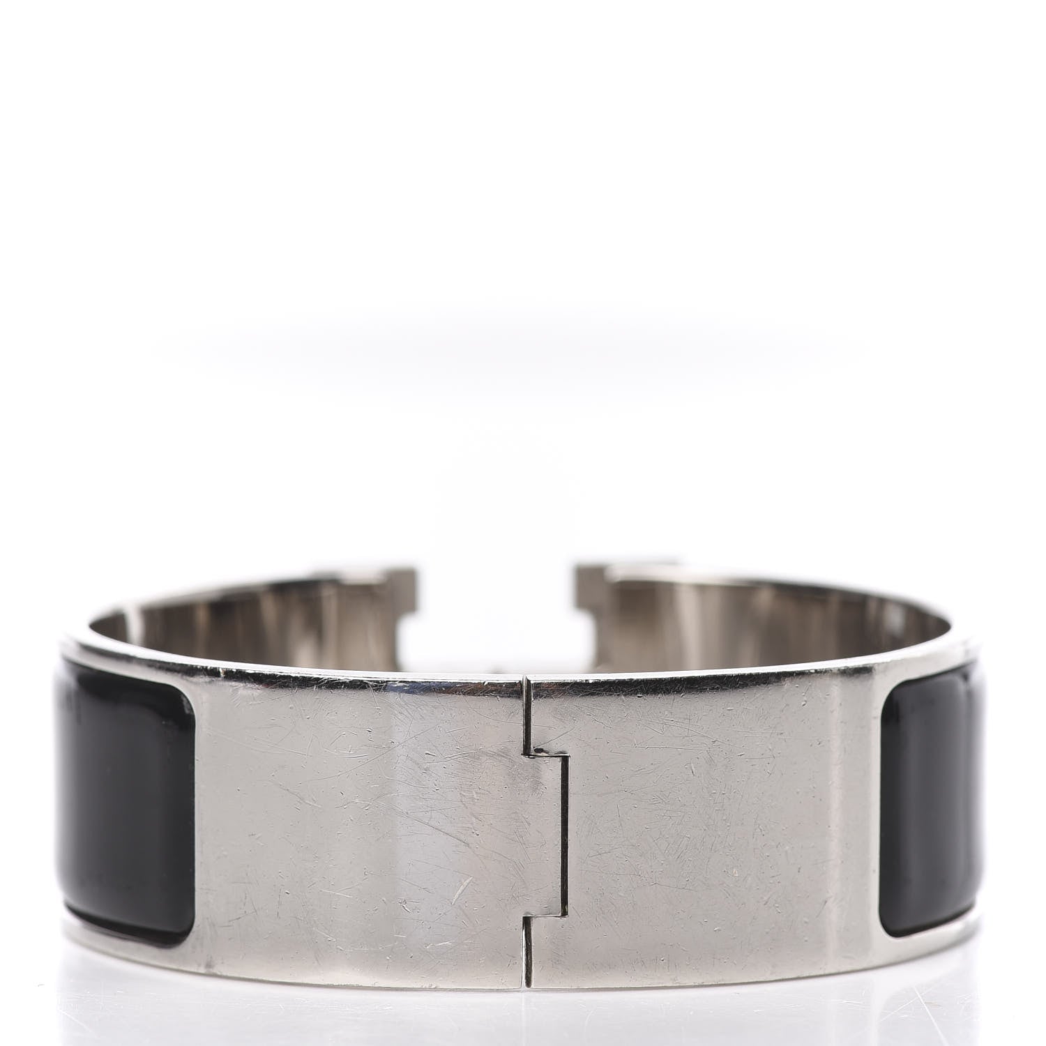 Hermes Enamel Wide Clic Clac H Bracelet PM Black 3 of 5