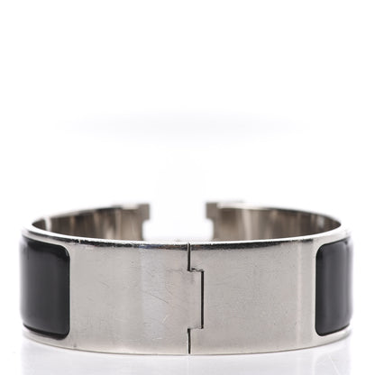 Hermes Enamel Wide Clic Clac H Bracelet PM Black 3 of 5