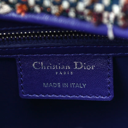 Christian Dior Tweed Embroidered Fringe Large Lady Dior Multicolor Purple 5 of 10
