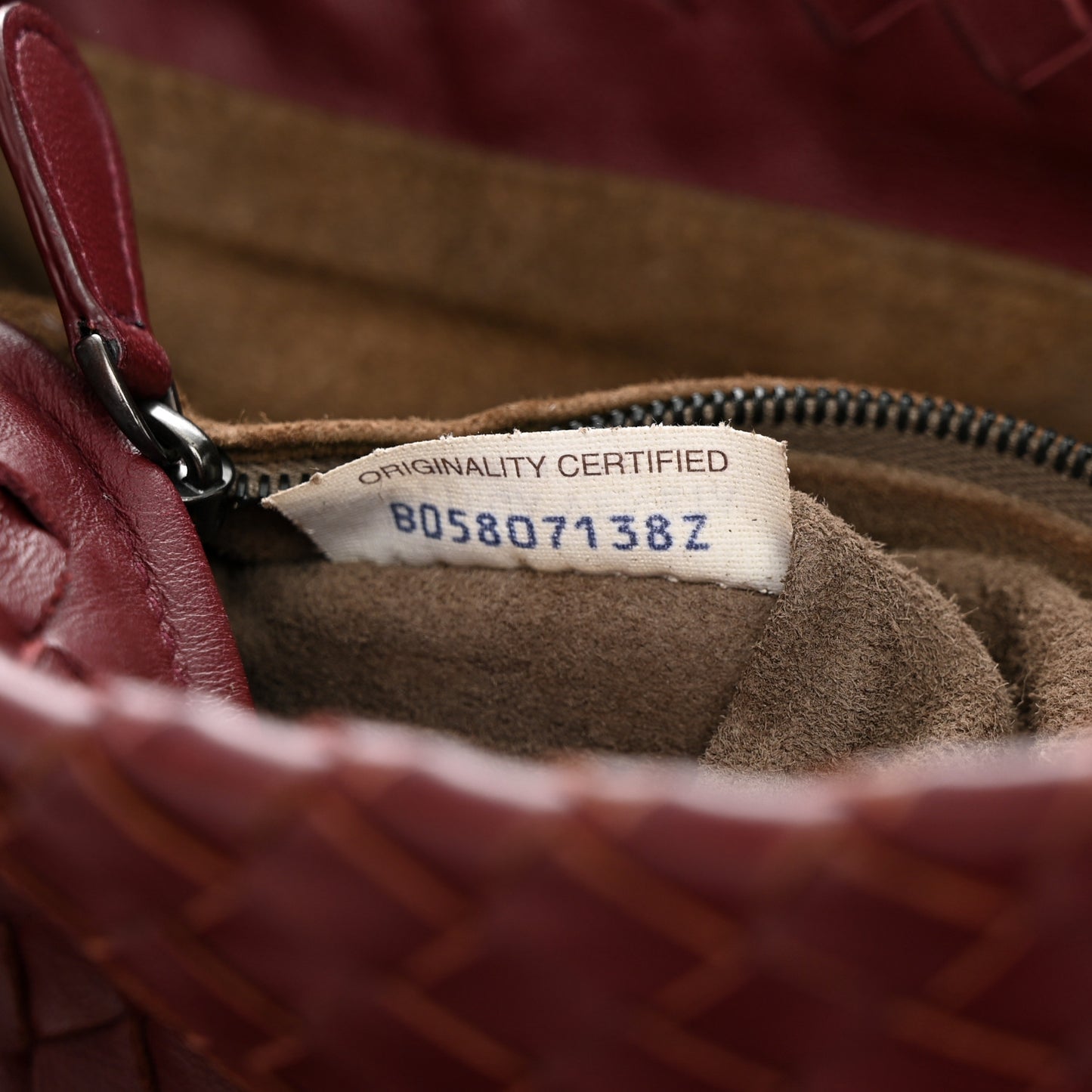 Nappa Intrecciato Small Garda Bag Barolo