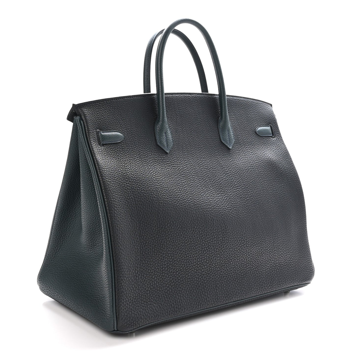 Togo Horseshoe Birkin 40 Black Vert Rousseau