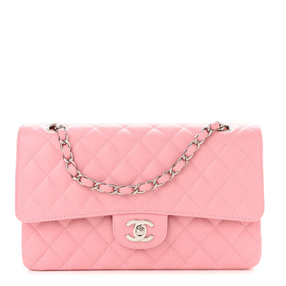 Chanel Caviar Quilted Medium Double Flap Pink 1 of 10