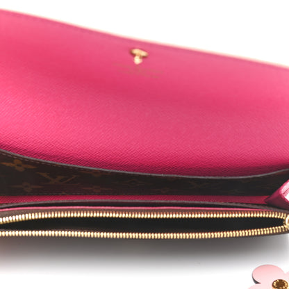 Louis Vuitton Monogram Bloom Flower Emilie Wallet Fuchsia 5 of 7