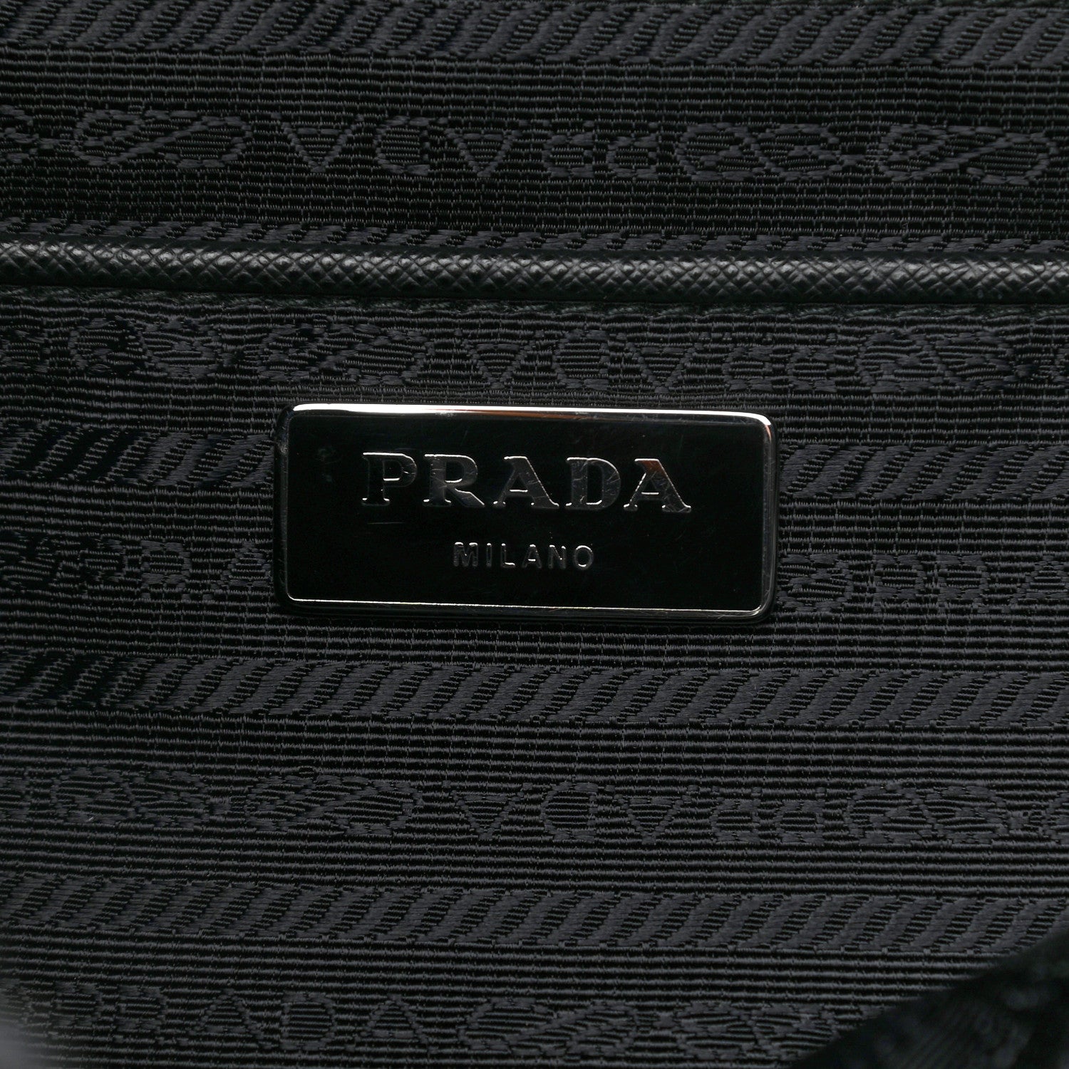 Prada Tessuto Nylon Montagna Double Buckle Backpack Black 6 of 10