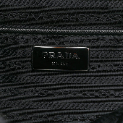 Prada Tessuto Nylon Montagna Double Buckle Backpack Black 6 of 10