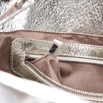 Chanel JIMMY CHOO Metallic Calfskin Sofia Shoulder Bag Silver 6 of 9