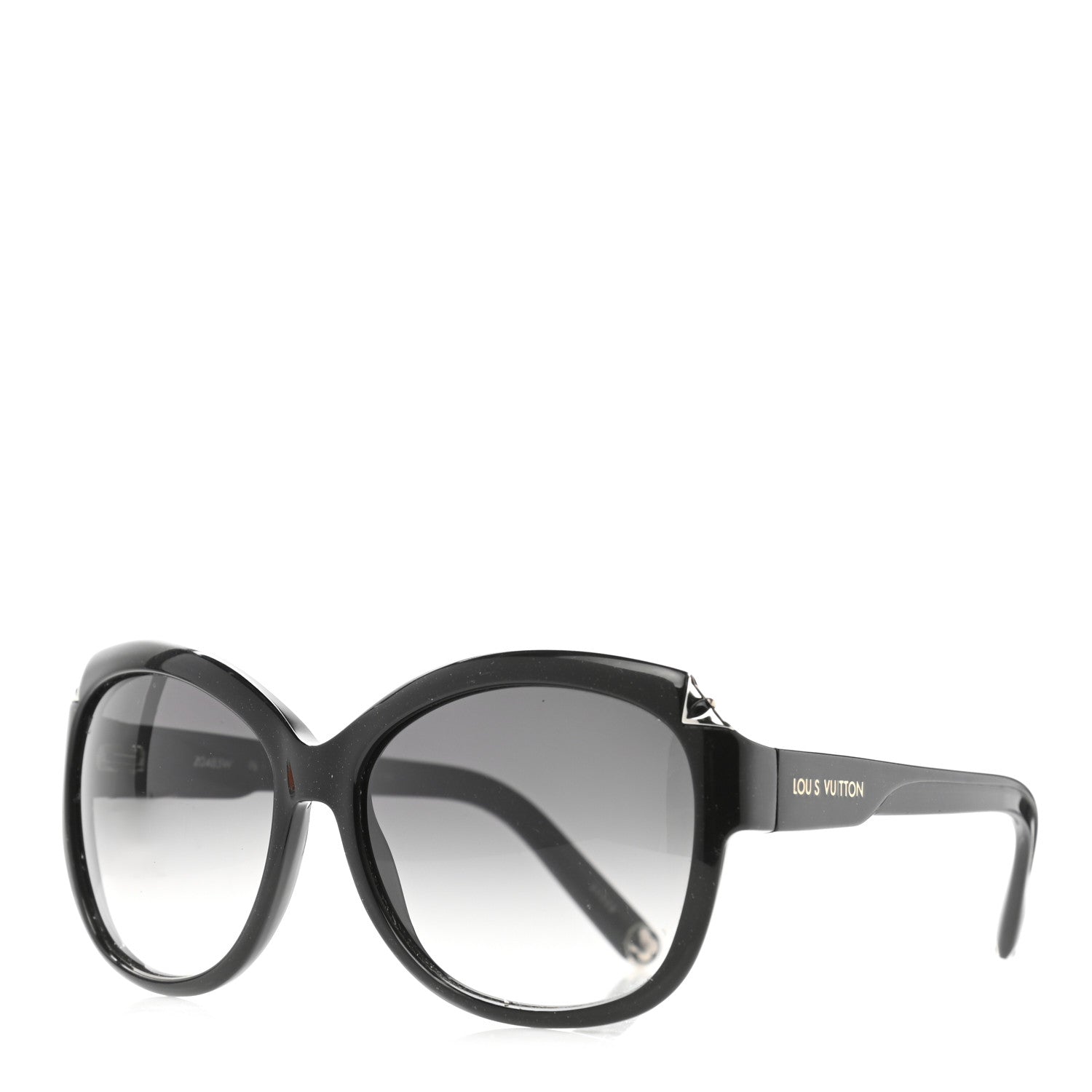 Louis Vuitton Acetate Hortensia Sunglasses Z0485W Black Glitter 1 of 7