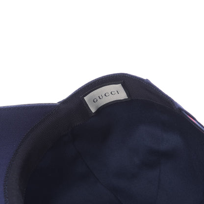 Gucci Cotton Web Baseball Hat S Navy 7 of 7