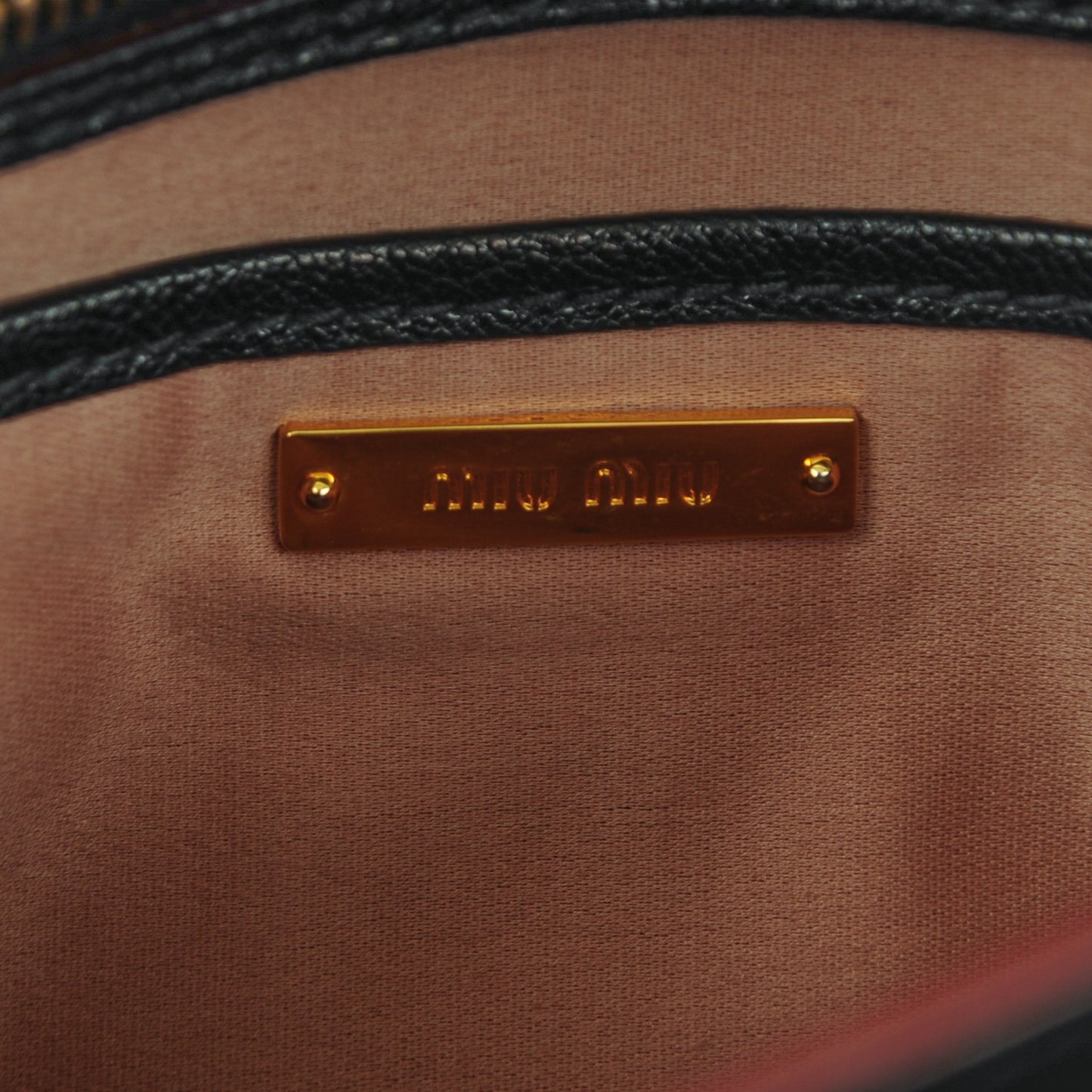 Goatskin Madras Shoulder Bag Nero Black