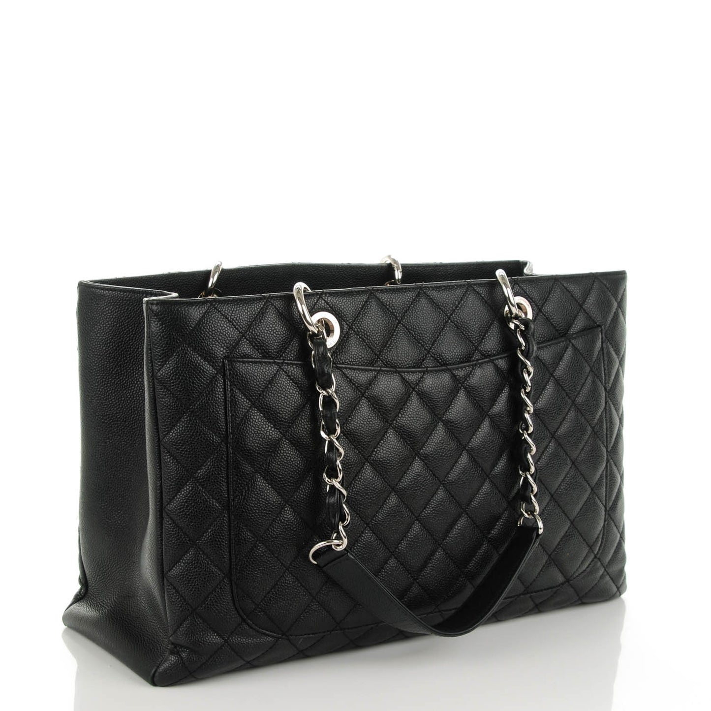 Caviar Quilted XL Grand Shopping Tote GST Black