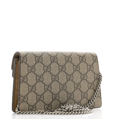 Gucci GG Supreme Monogram Super Mini Dionysus Shoulder Bag Taupe 3 of 16