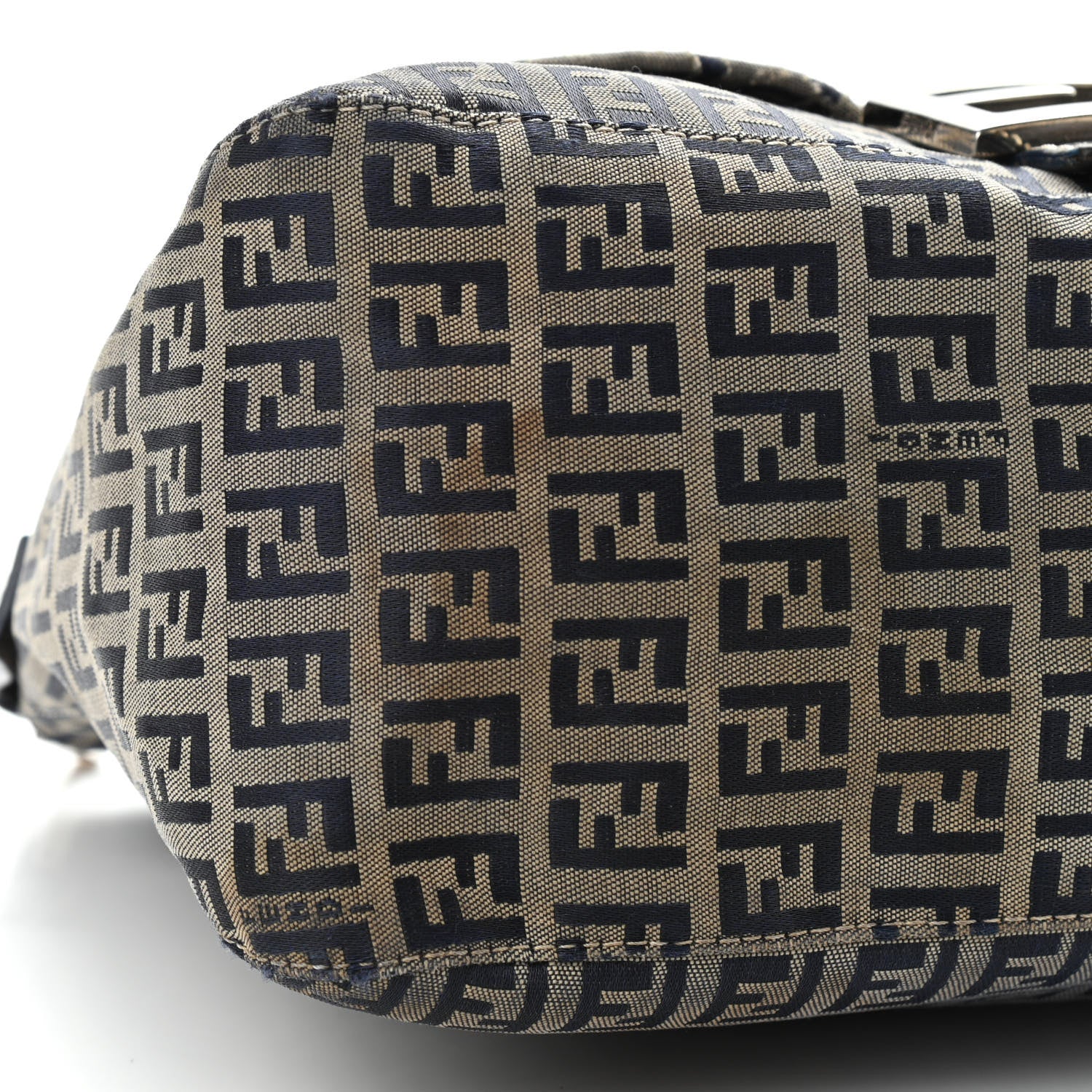 Fendi Zucchino Mama Baguette Navy 11 of 12