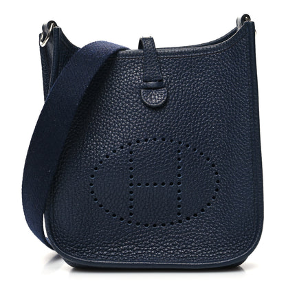 Hermes Taurillon Clemence Evelyne TPM Bleu Nuit 1 of 10