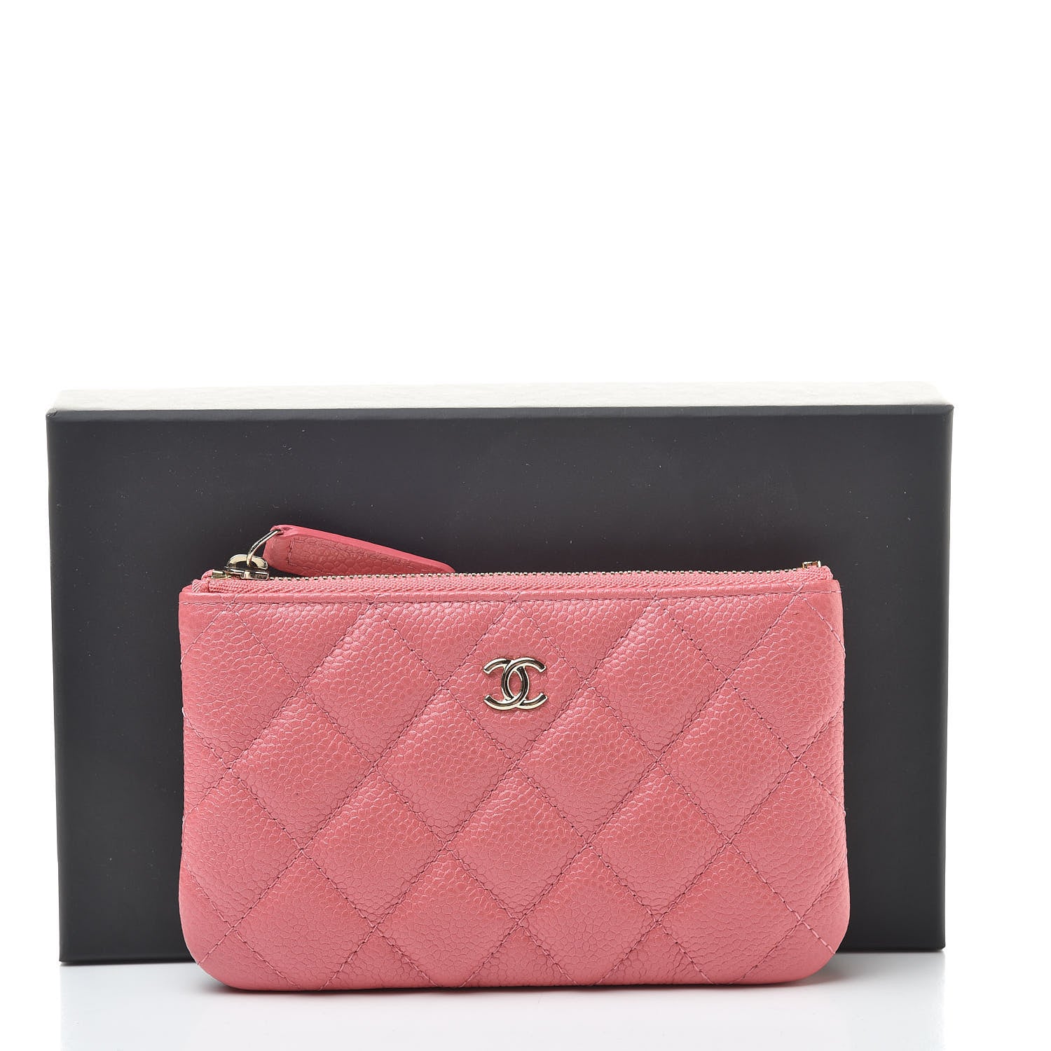 Chanel Caviar Quilted Small Cosmetic Case Pink 8 of 8