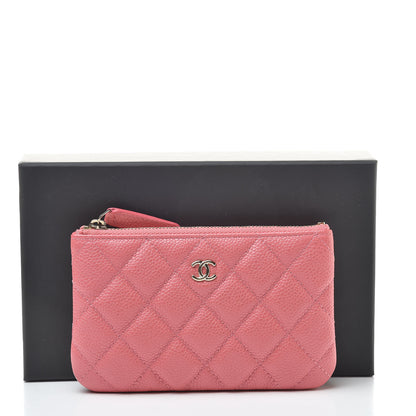 Chanel Caviar Quilted Small Cosmetic Case Pink 8 of 8