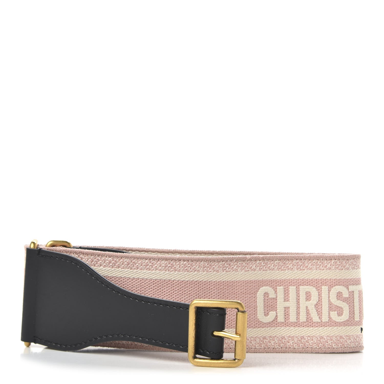 Christian Dior Canvas Embroidered Large Belt 90 36 Pink White 1 of 7