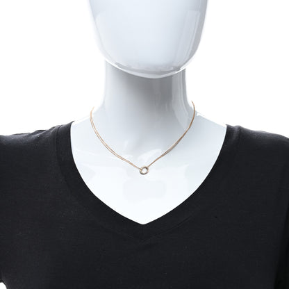 Cartier 18K Pink Yellow White Gold Trinity Double Chain Pendant Necklace 3 of 5