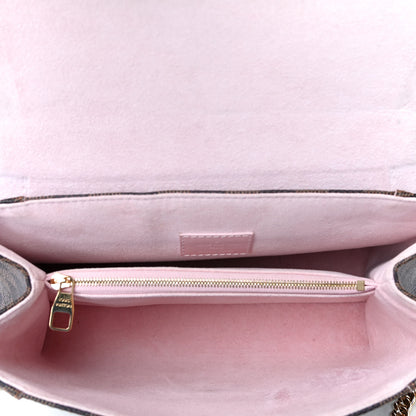 Louis Vuitton Damier Ebene Caissa Clutch Rose Ballerine 4 of 4