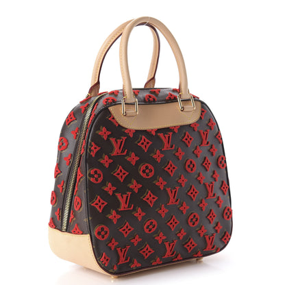 Louis Vuitton Monogram Tuffetage Deauville Cube Red 3 of 9