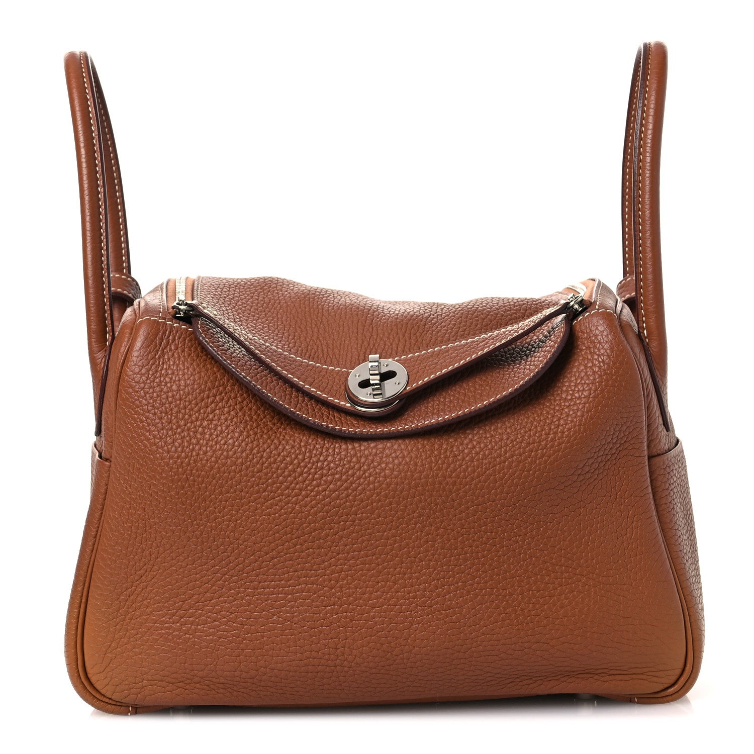 Hermes Taurillon Clemence Lindy 26 Gold 1 of 11