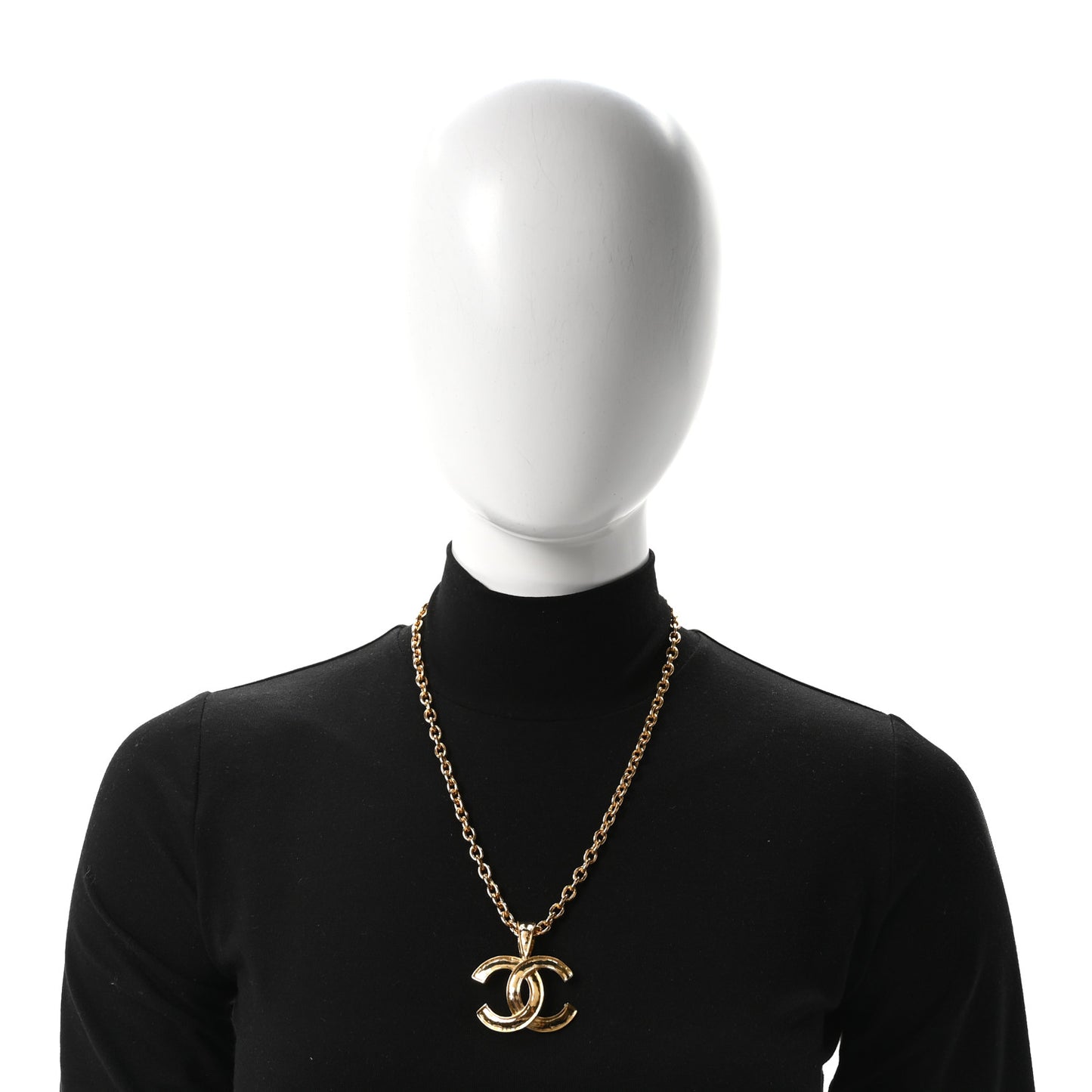 CC Pendant Necklace Gold
