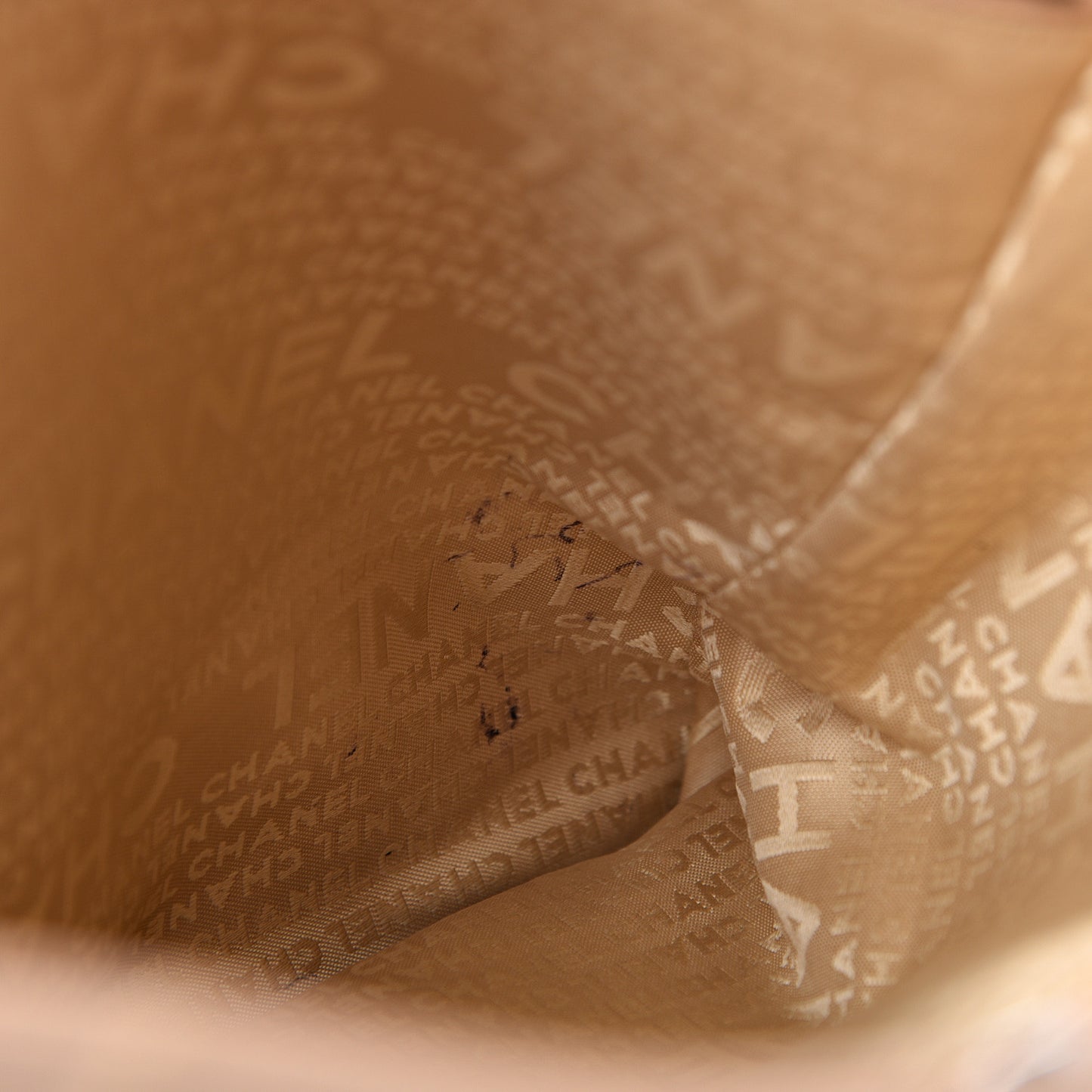 Caviar Square Stitched Tote Beige