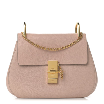 Chloe Grained Lambskin Medium Drew Shoulder Bag Cement Pink 1 of 11