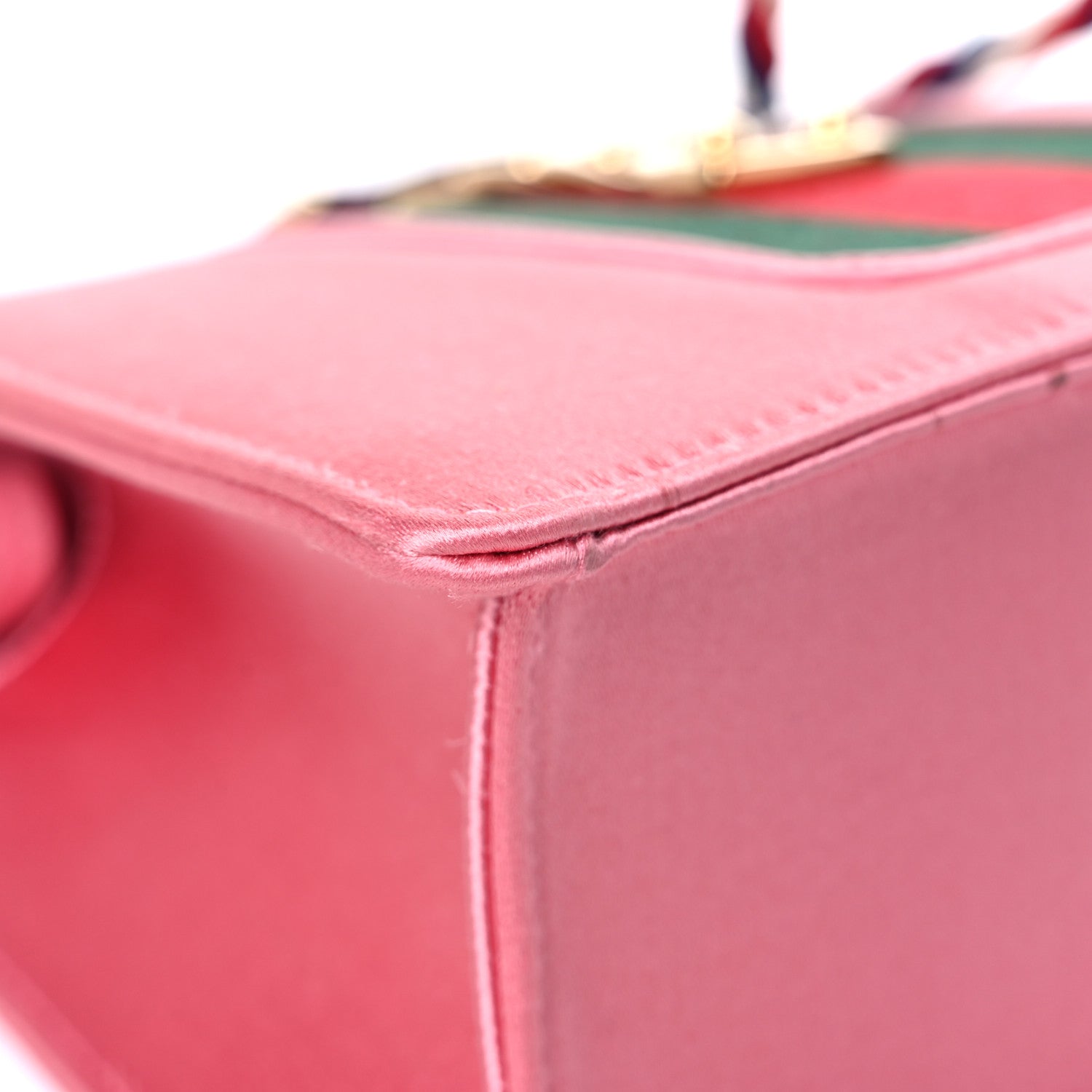 Gucci Satin Crystal Mini Sylvie Top Handle Bag Peony 11 of 20