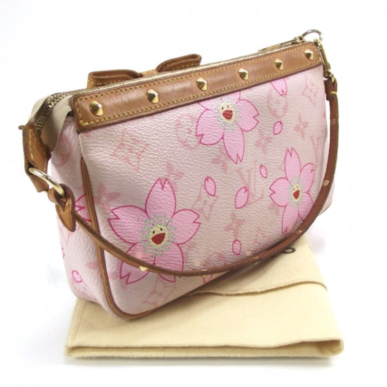 Louis Vuitton Monogram Cherry Blossom Pochette Accessories Pink