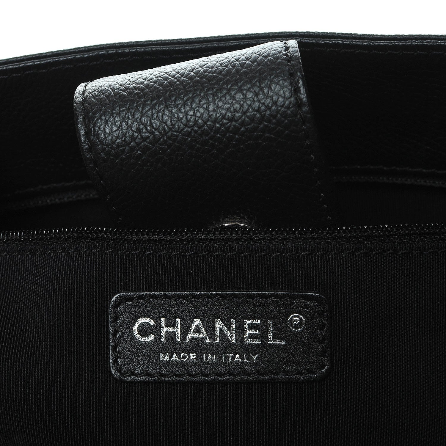 Chanel Calfskin Cerf Executive Shopper Tote Black 7 of 9