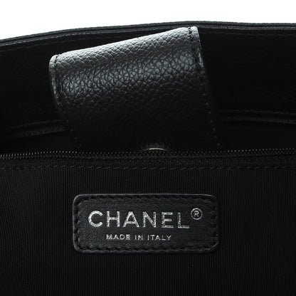 Chanel Calfskin Cerf Executive Shopper Tote Black 7 of 9
