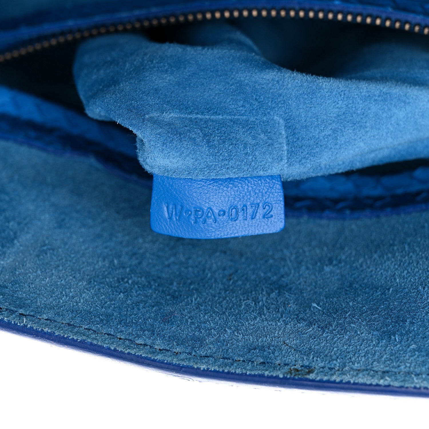 Celine Snakeskin Medium Phantom Luggage Blue 7 of 13