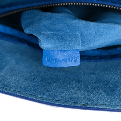 Celine Snakeskin Medium Phantom Luggage Blue 7 of 13