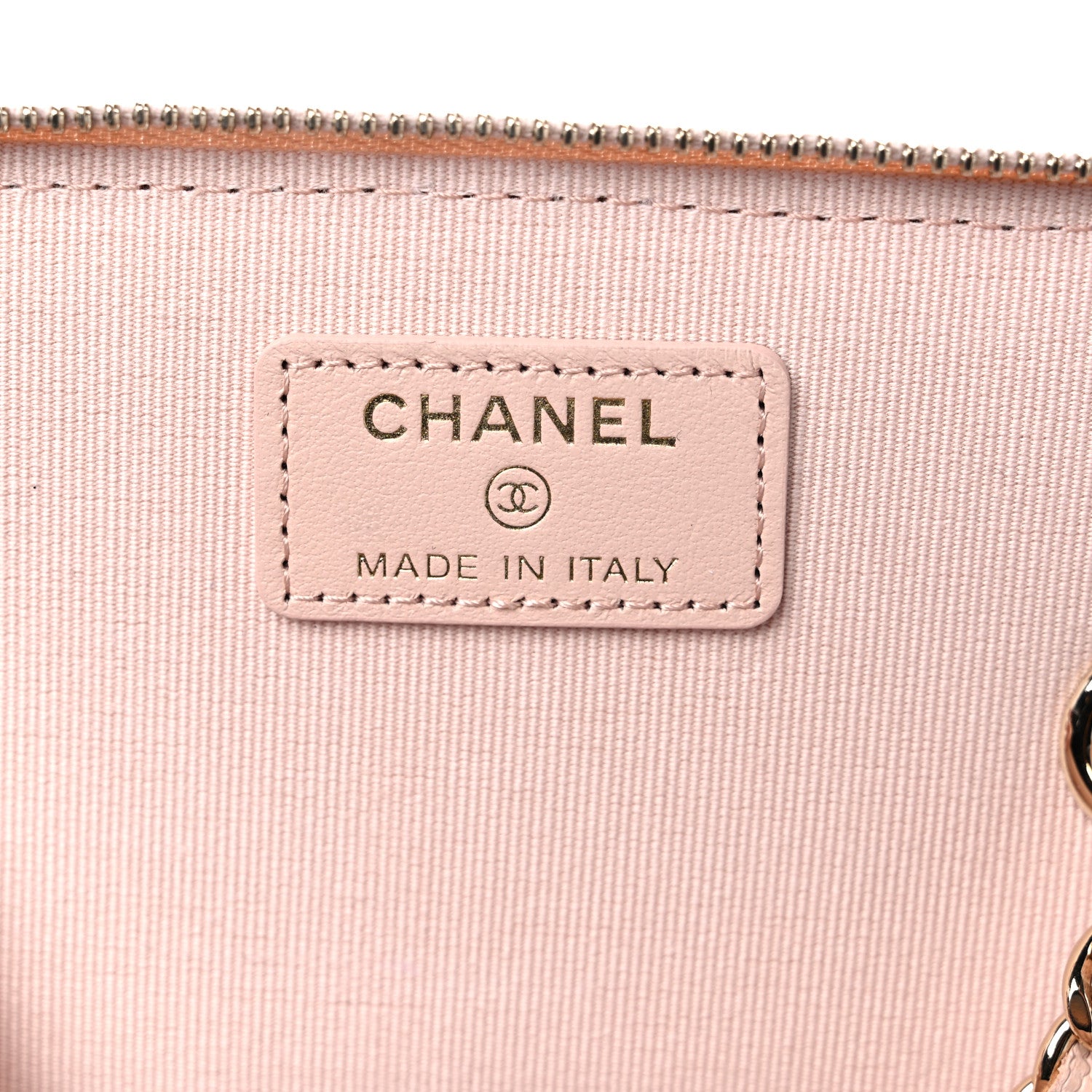 Chanel Caviar Quilted Small Vanity Case With Chain Light Beige 6 of 10