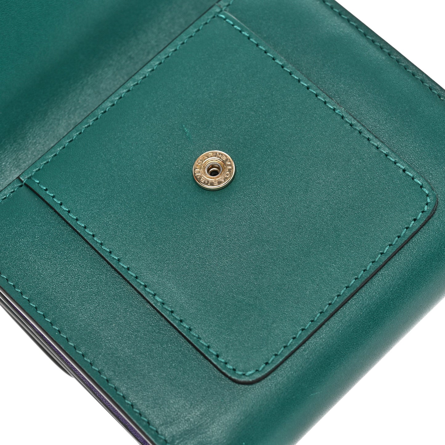 Calfskin Serpenti Forever Wallet Emerald Green