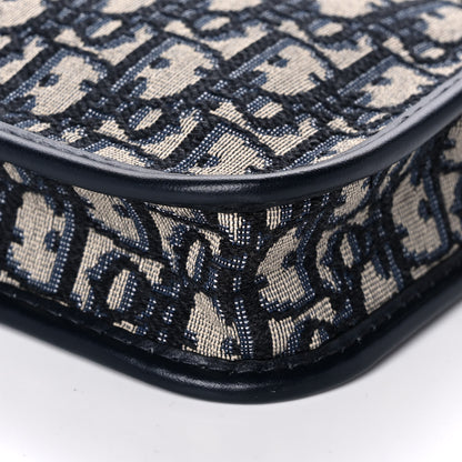 Christian Dior Oblique Diorquake Clutch Blue 10 of 11