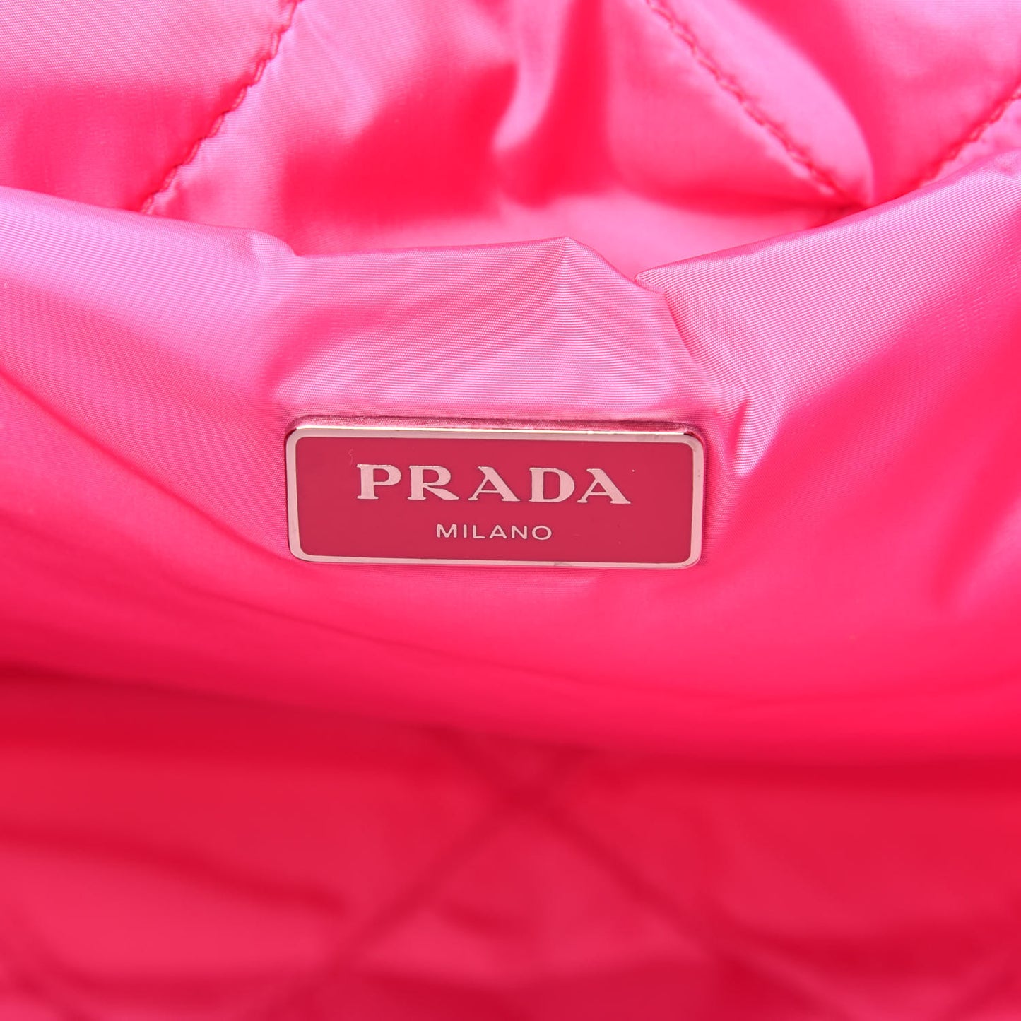 Tessuto Nylon Bomber Tote Fuxia
