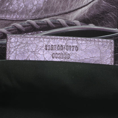 Balenciaga Agneau Classic Hardware City Metallic Purple 9 of 9