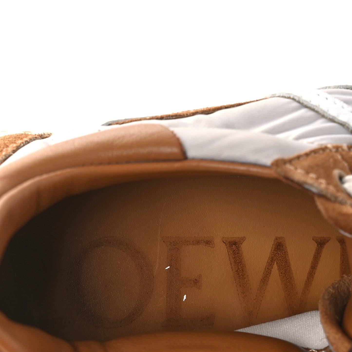 Nylon Suede Flow Runner Sneakers 38 Gold