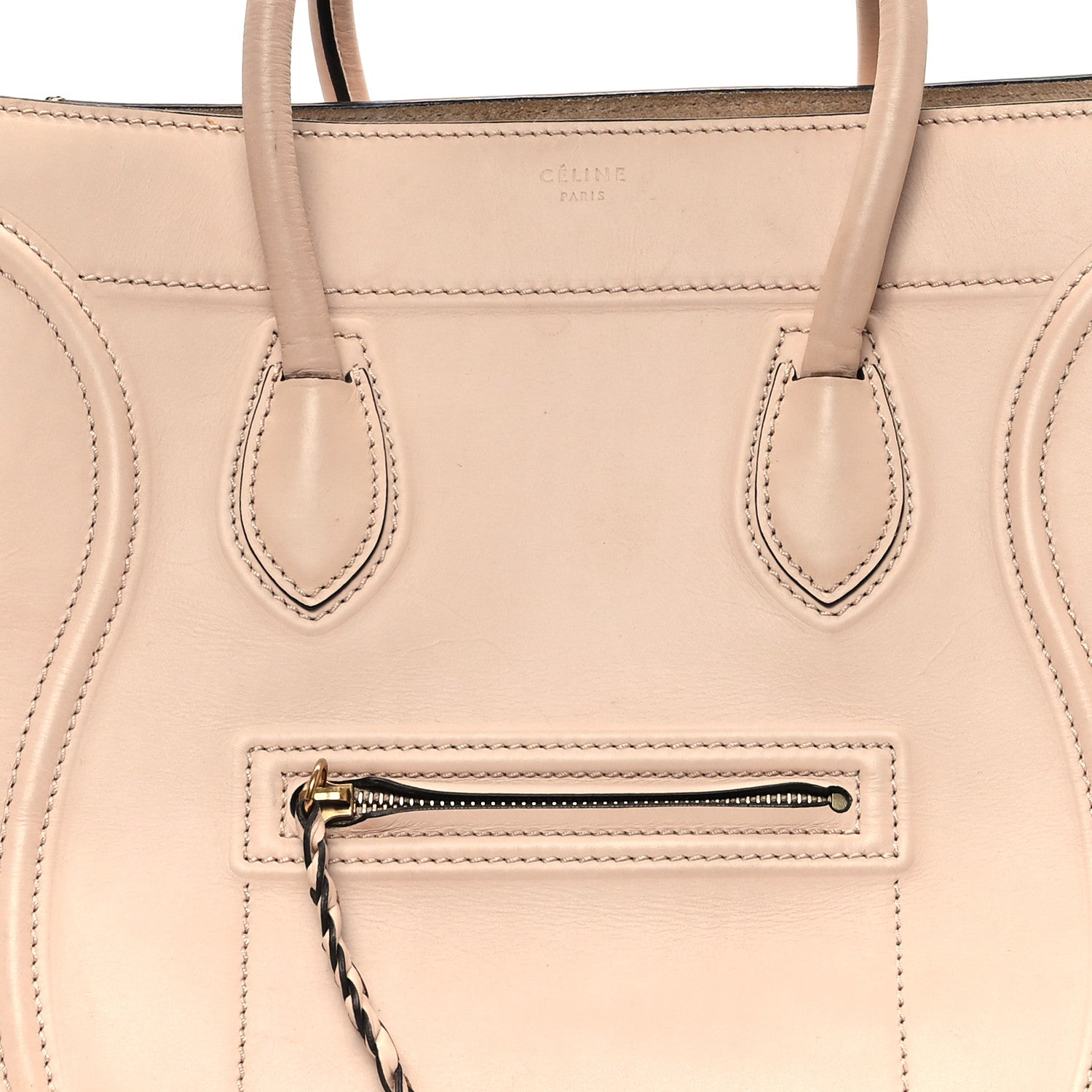 Celine Smooth Calfskin Medium Phantom Luggage Powder 7 of 11