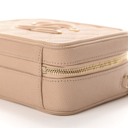 Chanel Caviar Quilted Small CC Filigree Vanity Case Beige 6 of 10