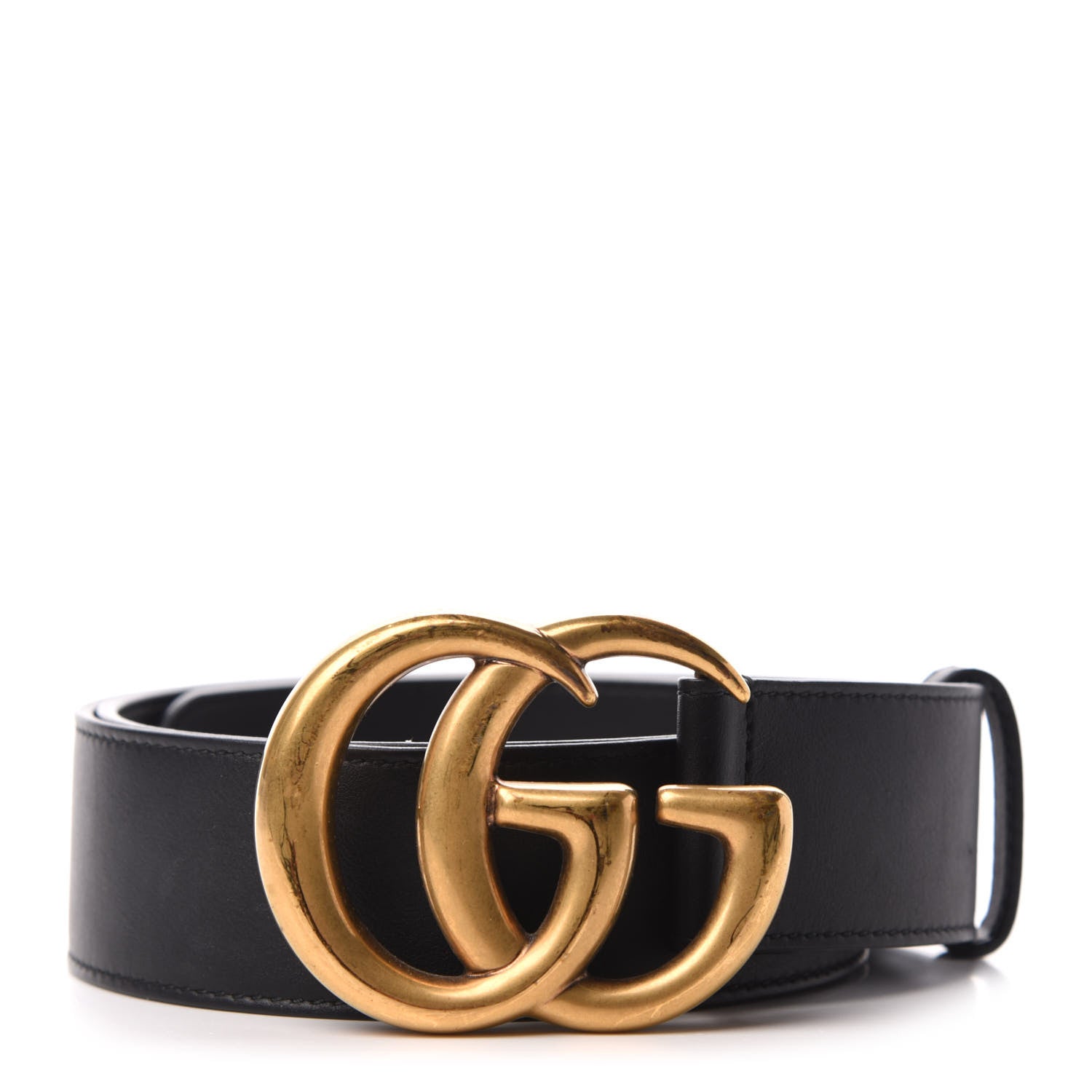 Gucci Calfskin Double G 40mm Belt 85 34 Black 1 of 6