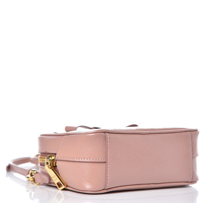 Prada Saffiano Vernice Bow Camera Crossbody Bag Orchidea 4 of 8